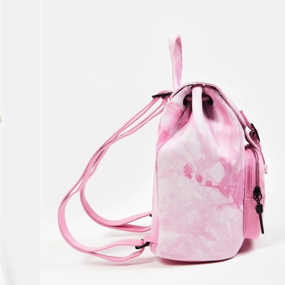 Rare Loungefly x Valfré Collab Pink Acid Wash Denim Angel Backpack - Picture 7 of 10